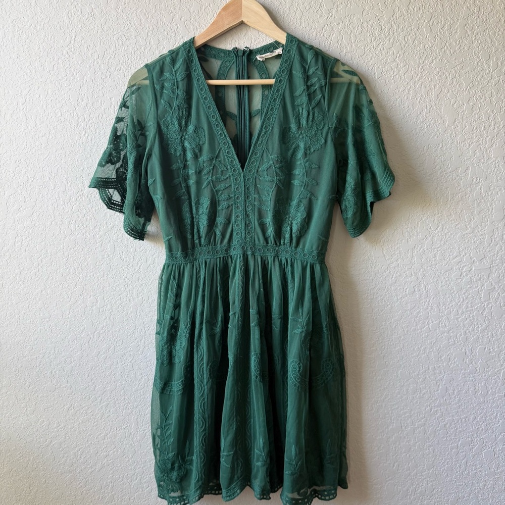 Altar'd‎ State Emerald Lace Mini Dress